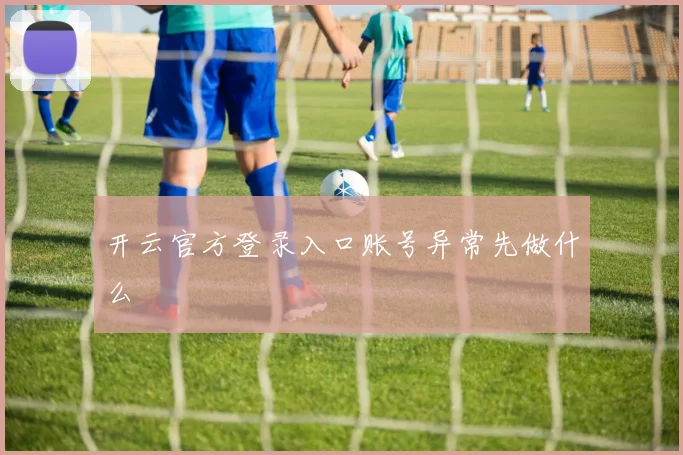 开云官方登录入口账号异常先做什么